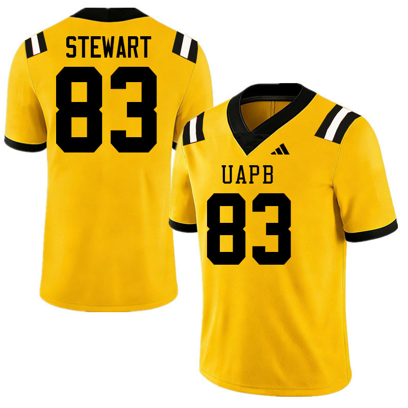 Arkansas-Pine Bluff Golden Lions #83 Ellis Stewart College Football Jerseys,Uniforms-Gold